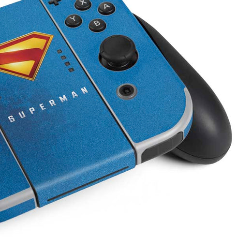 Superman 2025 Classic Superman Shield Emblem Nintendo Switch OLED (2021) Skin
