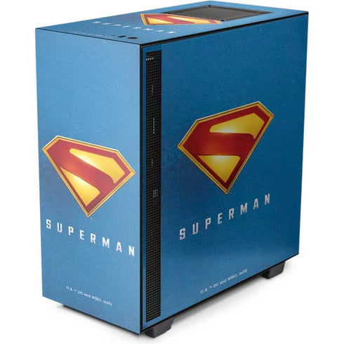 Superman 2025 Classic Superman Shield Emblem NZXT H510 Compact ATX Mid-Tower Case Skin