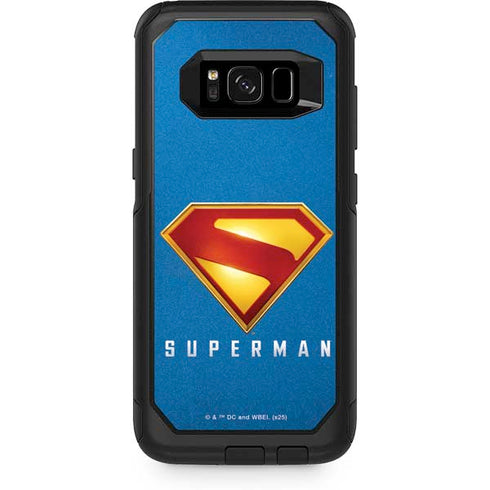 Superman 2025 Classic Superman Shield Emblem Otterbox Commuter Galaxy Skin