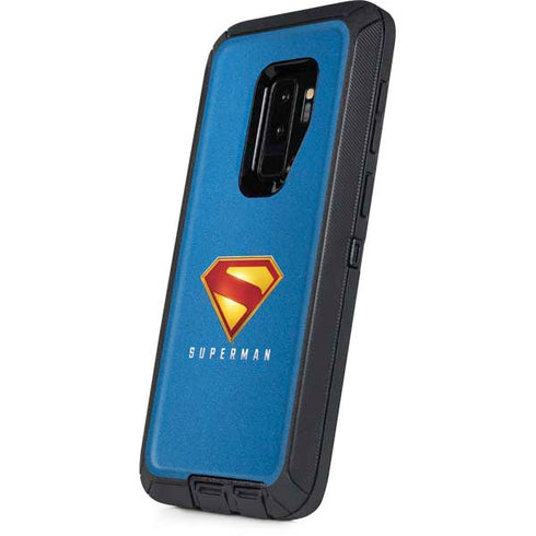 Superman 2025 Classic Superman Shield Emblem Otterbox Defender Galaxy Skin