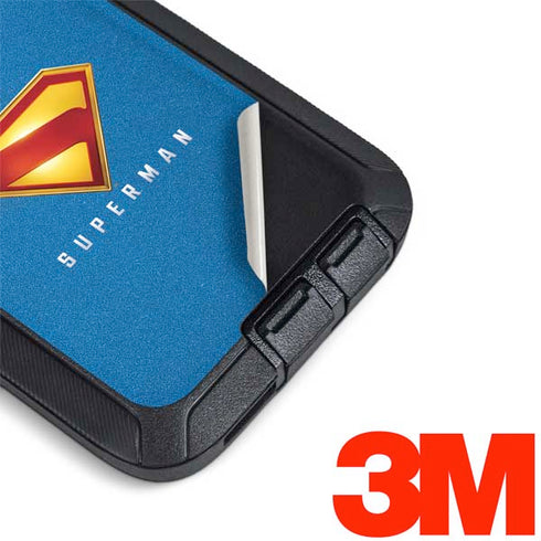 Superman 2025 Classic Superman Shield Emblem Otterbox Defender Galaxy Skin
