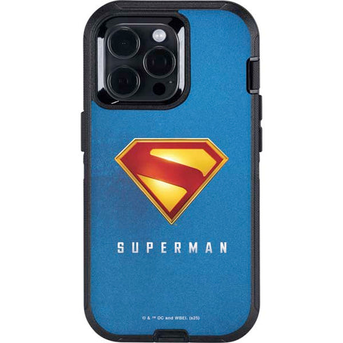 Superman 2025 Classic Superman Shield Emblem Otterbox Defender iPhone Skin