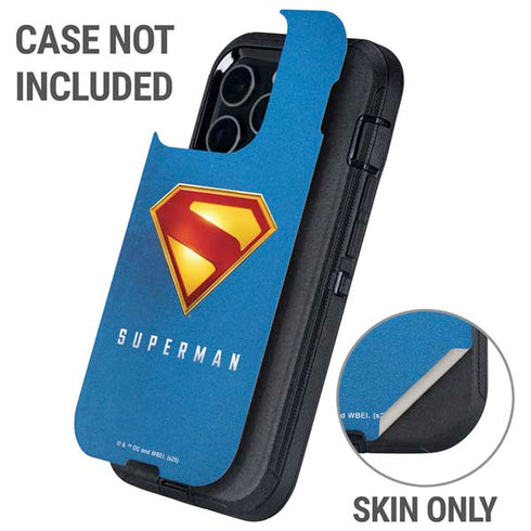 Superman 2025 Classic Superman Shield Emblem Otterbox Defender iPhone Skin