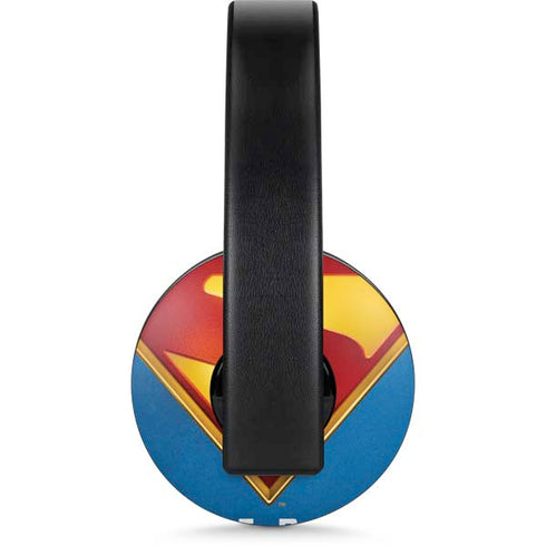 Superman 2025 Classic Superman Shield Emblem PlayStation 4 Gold Wireless Headset Skin