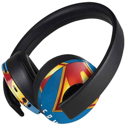 Superman 2025 Classic Superman Shield Emblem PlayStation 4 Gold Wireless Headset Skin
