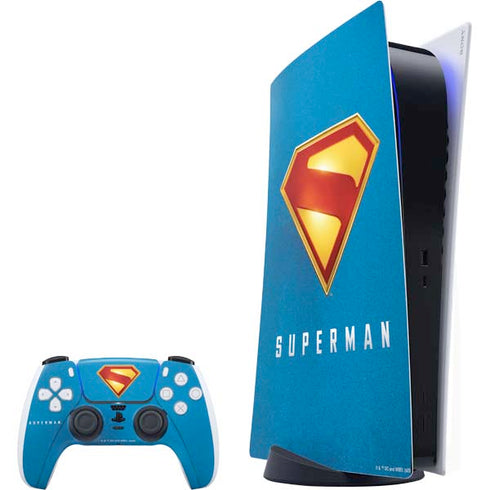 Superman 2025 Classic Superman Shield Emblem PlayStation PS5 Skins