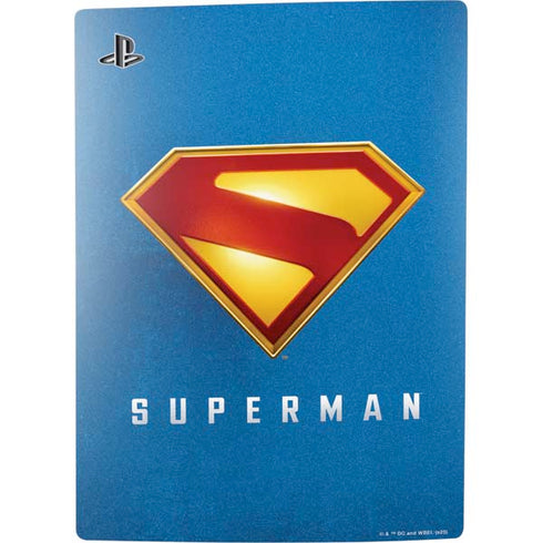 Superman 2025 Classic Superman Shield Emblem PS5 Console Skin