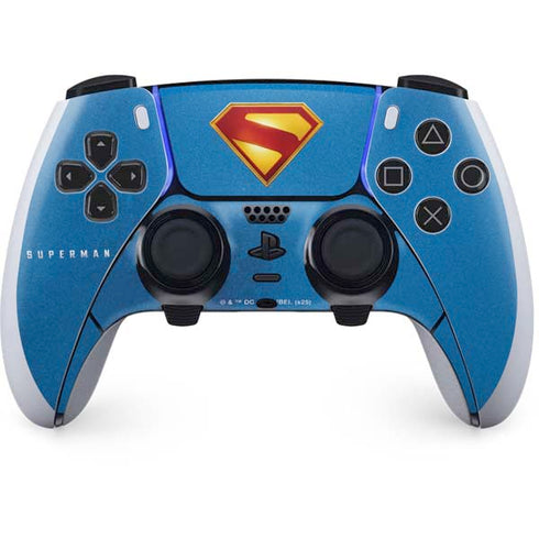 Superman 2025 Classic Superman Shield Emblem PS5 DualSense Edge Pro Controller Skin