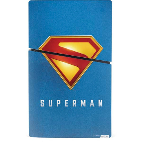 Superman 2025 Classic Superman Shield Emblem PS5 Slim Digital Edition Bundle Skin