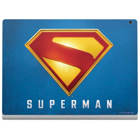 Superman 2025 Classic Superman Shield Emblem Surface Book 2 15in Skin