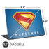 Superman 2025 Classic Superman Shield Emblem Universal Laptop 12in (9.8 x 6.8in) Skin