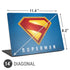 Superman 2025 Classic Superman Shield Emblem Universal Laptop 14in (11.4 x 8.2in) Skin