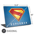 Superman 2025 Classic Superman Shield Emblem Universal Laptop 17in (13.8 x 10in) Skin
