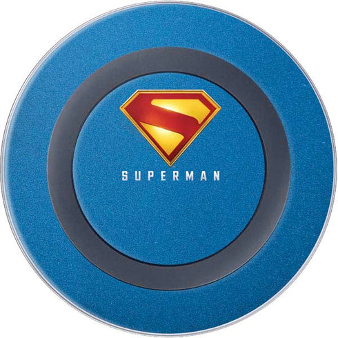 Superman 2025 Classic Superman Shield Emblem Wireless Charger Skin