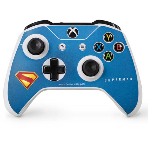 Superman 2025 Classic Superman Shield Emblem Xbox One S Console and Controller Bundle Skin