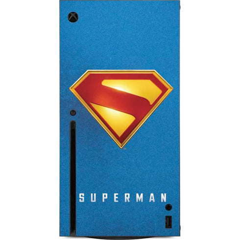 Superman 2025 Classic Superman Shield Emblem Xbox Series X Console Skin