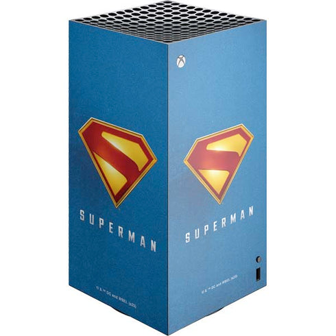 Superman 2025 Classic Superman Shield Emblem XBox Series X Digital Edition Console Skin