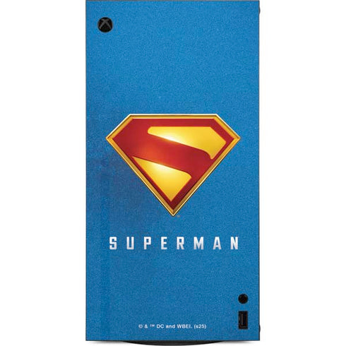 Superman 2025 Classic Superman Shield Emblem XBox Series X Digital Edition Console Skin