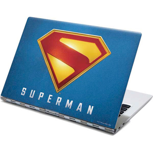 Superman 2025 Classic Superman Shield Emblem Yoga 910 2-in-1 14in Touch-Screen Skin