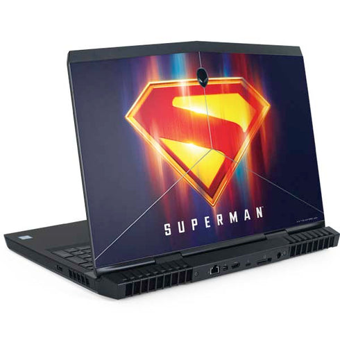 Superman 2025 Energy Shield Neon Emblem Dell Alienware Skin