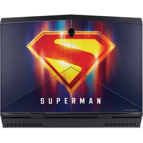 Superman 2025 Energy Shield Neon Emblem Dell Alienware Skin