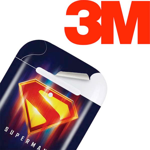 Superman 2025 Energy Shield Neon Emblem Apple AirPods 2 Skin
