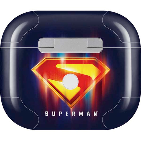 Superman 2025 Energy Shield Neon Emblem Apple AirPods (3rd Gen 2021) Skin