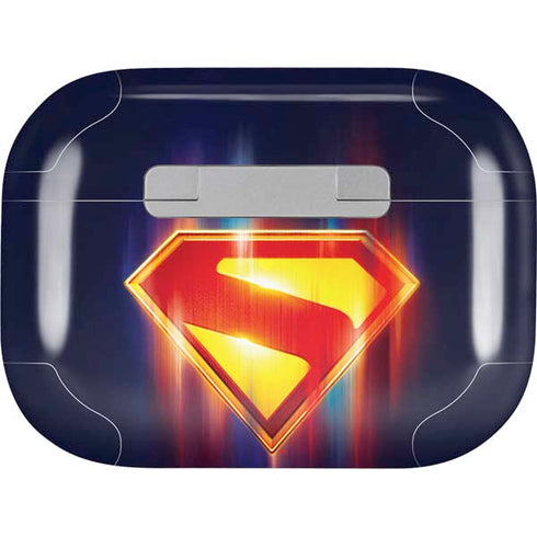 Superman 2025 Energy Shield Neon Emblem AirPods Skins