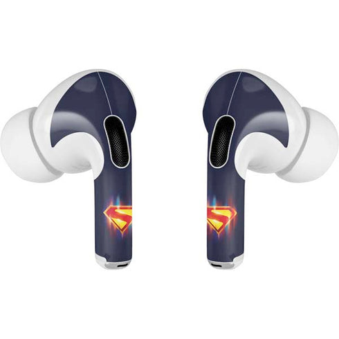 Superman 2025 Energy Shield Neon Emblem Apple AirPods Pro Skin