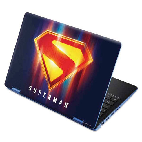 Superman 2025 Energy Shield Neon Emblem Aspire R11 11.6in Skin