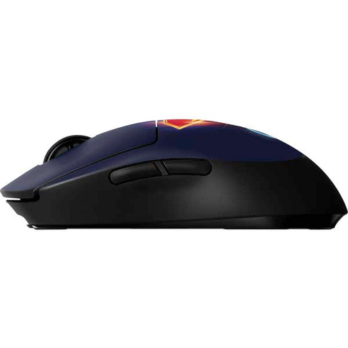 Superman 2025 Energy Shield Neon Emblem G Pro Wireless Gaming Mouse Skin