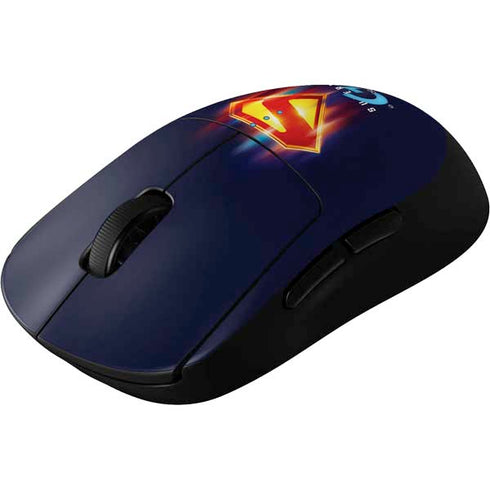 Superman 2025 Energy Shield Neon Emblem G Pro Wireless Gaming Mouse Skin