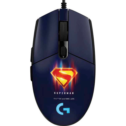 Superman 2025 Energy Shield Neon Emblem G203 Prodigy RGB Wired Gaming Mouse Skin