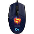 Superman 2025 Energy Shield Neon Emblem G203 Prodigy RGB Wired Gaming Mouse Skin