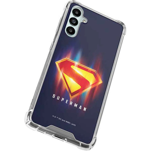 Superman 2025 Energy Shield Neon Emblem Gabb Phone 4 Clear Case