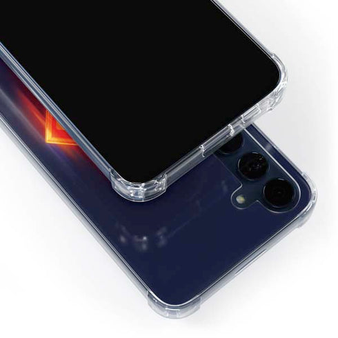 Superman 2025 Energy Shield Neon Emblem Galaxy A55 5G Clear Case
