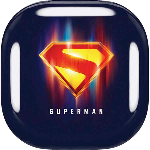 Superman 2025 Energy Shield Neon Emblem Galaxy Buds Live Skin