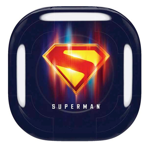 Superman 2025 Energy Shield Neon Emblem Galaxy Buds Live Skin