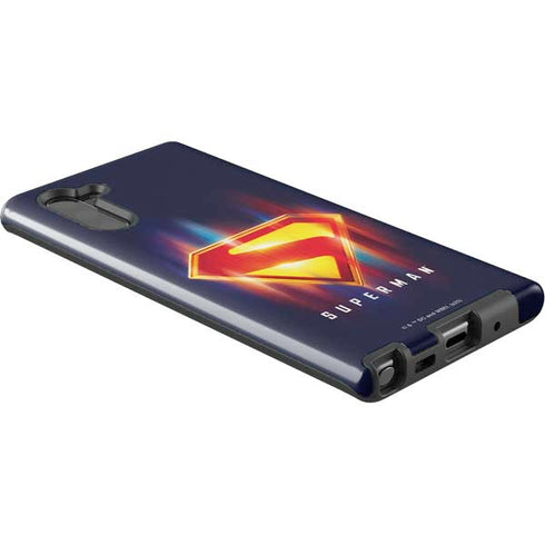 Superman 2025 Energy Shield Neon Emblem Galaxy Note 10 Pro Case