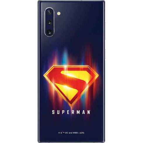 Superman 2025 Energy Shield Neon Emblem Galaxy Note 10 Skin