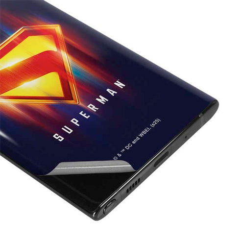 Superman 2025 Energy Shield Neon Emblem Galaxy Note 10 Skin