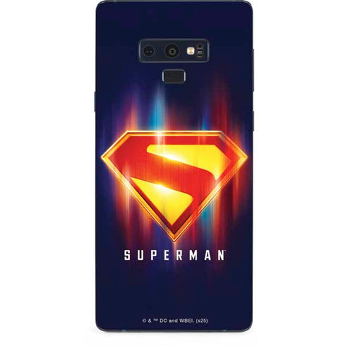 Superman 2025 Energy Shield Neon Emblem Galaxy Note 9 Skin
