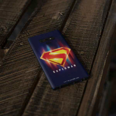 Superman 2025 Energy Shield Neon Emblem Galaxy Note 9 Skin