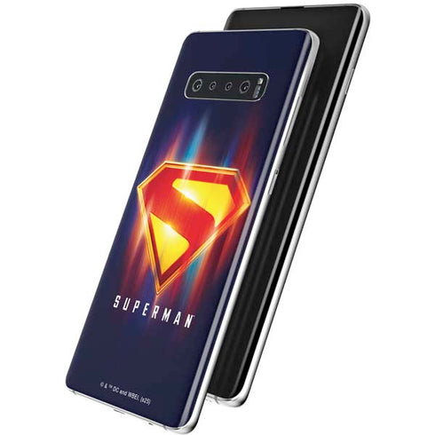 Superman 2025 Energy Shield Neon Emblem Galaxy S10 Skin