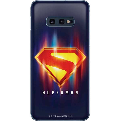 Superman 2025 Energy Shield Neon Emblem Galaxy S10e Skin