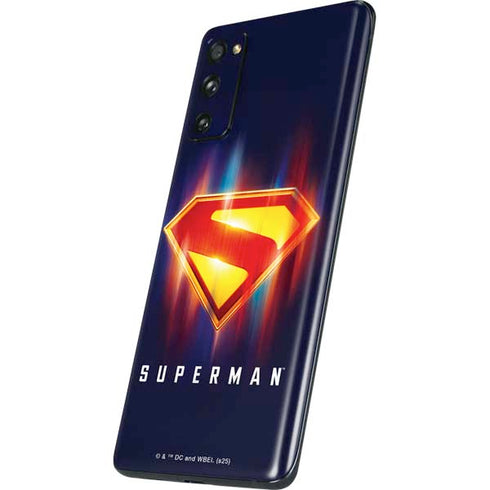 Superman 2025 Energy Shield Neon Emblem Galaxy S20 Fan Edition Skin