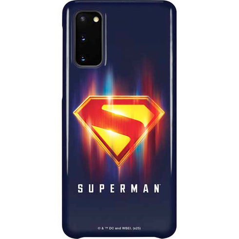 Superman 2025 Energy Shield Neon Emblem Galaxy S20 Lite Case