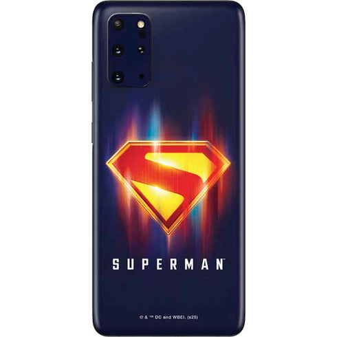 Superman 2025 Energy Shield Neon Emblem Galaxy S20 Plus Skin