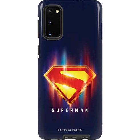 Superman 2025 Energy Shield Neon Emblem Galaxy S20 Pro Case