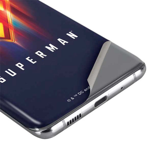 Superman 2025 Energy Shield Neon Emblem Galaxy S20 Skin